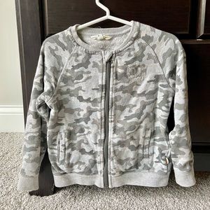 Gray Camo Zip-Up for Toddlers